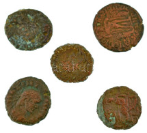 Római Birodalom / Egyiptom ~I-II. Század 5db-os Bronz érmetétel T:VF,F Roman Empire / Egypt ~1st-2nd Century 5pcs Bronze - Zonder Classificatie