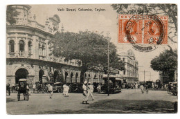 COLOMBO (CEYLAN / CEYLON) - YORK STREET - TRAM - Sri Lanka (Ceilán)