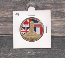 Médaille Souvenirs&Patrimoine : Utah Beach (couleur Or) - Autres & Non Classés