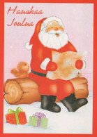 WEIHNACHTSMANN SANTA CLAUS WEIHNACHTSFERIEN Vintage Postkarte CPSM #PAK650.DE - Santa Claus