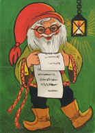 WEIHNACHTSMANN SANTA CLAUS WEIHNACHTSFERIEN Vintage Postkarte CPSM #PAK779.DE - Santa Claus