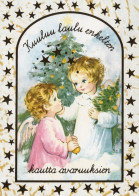 ENGEL WEIHNACHTSFERIEN Feiern & Feste Vintage Ansichtskarte Postkarte CPSM #PAH952.DE - Engel