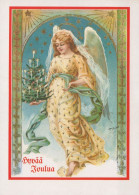 ENGEL WEIHNACHTSFERIEN Feiern & Feste Vintage Ansichtskarte Postkarte CPSM #PAH701.DE - Engel