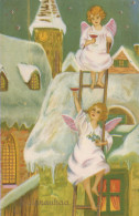 ENGEL WEIHNACHTSFERIEN Vintage Ansichtskarte Postkarte CPSMPF #PAG759.DE - Angels