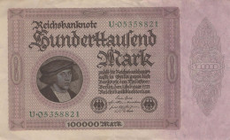 100000 MARK 1923 Stadt BERLIN DEUTSCHLAND Papiergeld Banknote #PL138 - [11] Local Banknote Issues