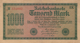 1000 MARK 1922 Stadt BERLIN DEUTSCHLAND Papiergeld Banknote #PL469 - Lokale Ausgaben