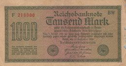 1000 MARK 1922 Stadt BERLIN DEUTSCHLAND Papiergeld Banknote #PL466 - Lokale Ausgaben