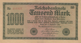 1000 MARK 1922 Stadt BERLIN DEUTSCHLAND Papiergeld Banknote #PL456 - [11] Emissions Locales