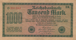1000 MARK 1922 Stadt BERLIN DEUTSCHLAND Papiergeld Banknote #PL443 - Lokale Ausgaben