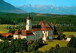 72719738 Wies Allgaeu Fliegeraufnahme Wallfahrtskirche Praemonstratenkloster Ste - Sonstige & Ohne Zuordnung
