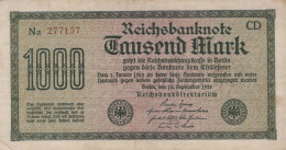 1000 MARK 1922 Stadt BERLIN DEUTSCHLAND Papiergeld Banknote #PL027 - Lokale Ausgaben