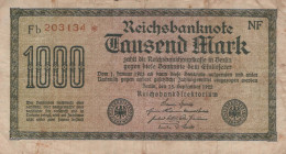 1000 MARK 1922 Stadt BERLIN DEUTSCHLAND Papiergeld Banknote #PL021 - Lokale Ausgaben