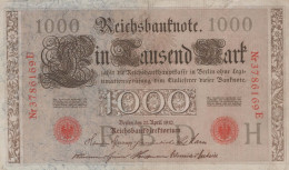 1000 MARK 1910 DEUTSCHLAND Papiergeld Banknote #PL356 - [11] Local Banknote Issues