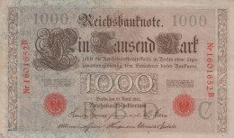 1000 MARK 1910 DEUTSCHLAND Papiergeld Banknote #PL297 - [11] Lokale Uitgaven