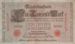 1000 MARK 1910 DEUTSCHLAND Papiergeld Banknote #PL277 - [11] Local Banknote Issues