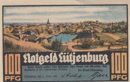 100 PFENNIG 1921 Stadt LÜTJENBURG Schleswig-Holstein UNC DEUTSCHLAND #PC664 - [11] Local Banknote Issues