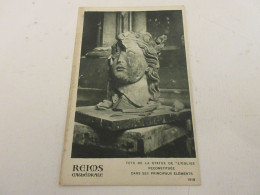 CP CARTE POSTALE MARNE 57 CATHEDRALE De REIMS TETE De La STATUE De L'EGLISE 1919 - Reims