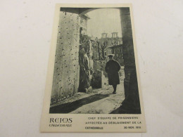 CP CARTE POSTALE MARNE 50 CATHEDRALE De REIMS CHEF EQUIPE PRISONNIERS 30.11.1919 - Reims