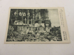 CP CARTE POSTALE MARNE 49 CATHEDRALE De REIMS RUINES ANCIENNE SALLE Du TRESOR    - Reims