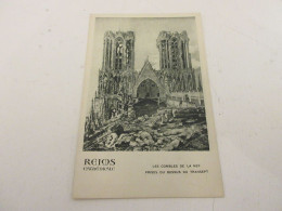 CP CARTE POSTALE MARNE 47 CATHEDRALE De REIMS COMBLES De La NEF VUE De DESSUS    - Reims