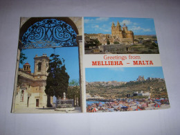 CP CARTE POSTALE MALTE VUES GENERALES - ECRITE - Malte