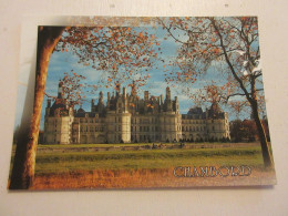 CP CARTE POSTALE LOIR Et CHER CHATEAUX De La LOIRE CHAMBORD FACADE NORD-OUEST    - Chambord