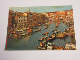 CP CARTE POSTALE ITALIE VENETIE VENISE GRAND CANAL Et PONT RIALTO - ECrite - Venetië (Venice)