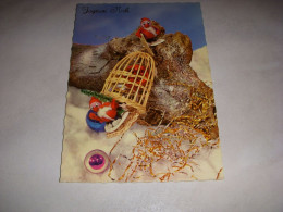 CP CARTE POSTALE JOYEUX NOEL PERE NOEL Et CAGE - Vierge - Other & Unclassified