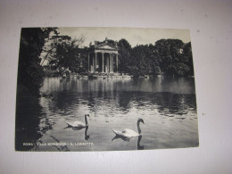 CP CARTE POSTALE ITALIE ROME VILLA BORGHESE Le PETIT LAC - Vierge - Parks & Gärten