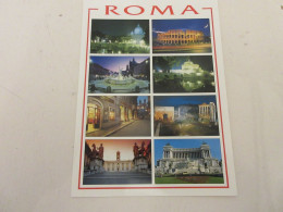 CP CARTE POSTALE ITALIE ROME VUES DIVERSES - Ecrite - Format 15x12cm - Andere Monumenten & Gebouwen