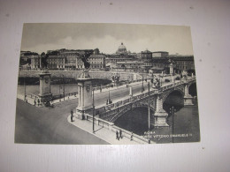 CP CARTE POSTALE ITALIE ROME PONT VICTOR EMMANUEL II - Vierge - Pontes