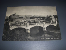 CP CARTE POSTALE ITALIE ROME Les PONTS Sur Le TIBRE - Vierge - Bridges