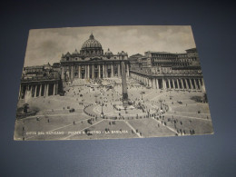 CP CARTE POSTALE ITALIE ROME CITE Du VATICAN PLACE St PIERRE BASILIQUE - Vierge  - San Pietro