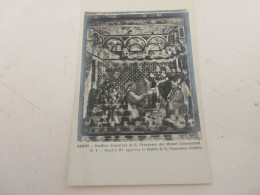 CP CARTE POSTALE ITALIE OMBRIE ASSISE 07 GIOTTO HONORIUS APPROUVE SAINT FRANCOIS - Andere & Zonder Classificatie