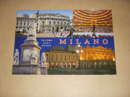 CP CARTE POSTALE ITALIE MILAN THEATRE La SCALA - ECRITE - Milano (Mailand)