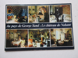 CP CARTE POSTALE INDRE CHATEAU De NOHANT VUES DIVERSES - Ecrite En 1981          - Andere & Zonder Classificatie