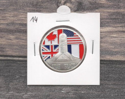 Médaille Souvenirs&Patrimoine : Utah Beach (couleur Argent) - Otros & Sin Clasificación