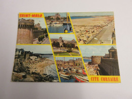 CP CARTE POSTALE ILLE Et VILAINE SAINT MALO VUES DIVERSES - Ecrite En 1988 - Saint Malo