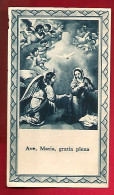 Image Pieuse Ave Maria Gratia Plena - Mes De Les Flors - Espagnol - Est. La Milagrosa Alt DeS. Pere N° 7 - Devotion Images