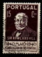 PORTUGAL   -   1940.   Y&T N° 600 Oblitéré .  Sir Rowland Hill - Ungebraucht