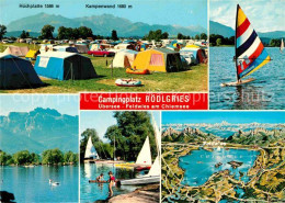 72719413 Uebersee Campingplatz Roedlgries Seglerhafen Windsurfen Alpenpanorama U - Andere & Zonder Classificatie