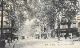 CPA. [75] > PARIS > N° 217 - La Rue Simon Bolivar - Belle Animation - 1937 - TBE - Distrito: 19