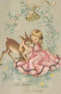 OSTERN KINDER EI Vintage Ansichtskarte Postkarte CPA #PKE372.DE - Pâques