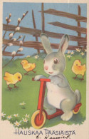OSTERN KANINCHEN Vintage Ansichtskarte Postkarte CPA #PKE309.DE - Ostern