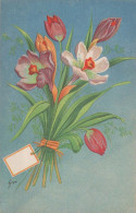 FLOWERS Vintage Ansichtskarte Postkarte CPSMPF #PKG046.DE - Blumen