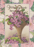 FLOWERS Vintage Ansichtskarte Postkarte CPSM #PBZ810.DE - Blumen