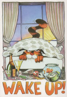 KATZE MIEZEKATZE Tier Vintage Ansichtskarte Postkarte CPSM #PBQ784.DE - Chats