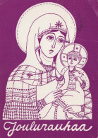 Jungfrau Maria Madonna Jesuskind Religion Vintage Ansichtskarte Postkarte CPSM #PBQ191.DE - Jungfräuliche Marie Und Madona