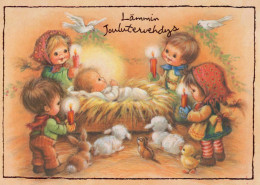 JESUS CHRISTUS Jesuskind Weihnachten Religion Vintage Ansichtskarte Postkarte CPSM #PBP683.DE - Gesù