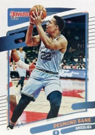 44 Desmond Bane - Memphis Grizzlies - Carte Panini NBA Donruss 2021-2022 - Altri & Non Classificati